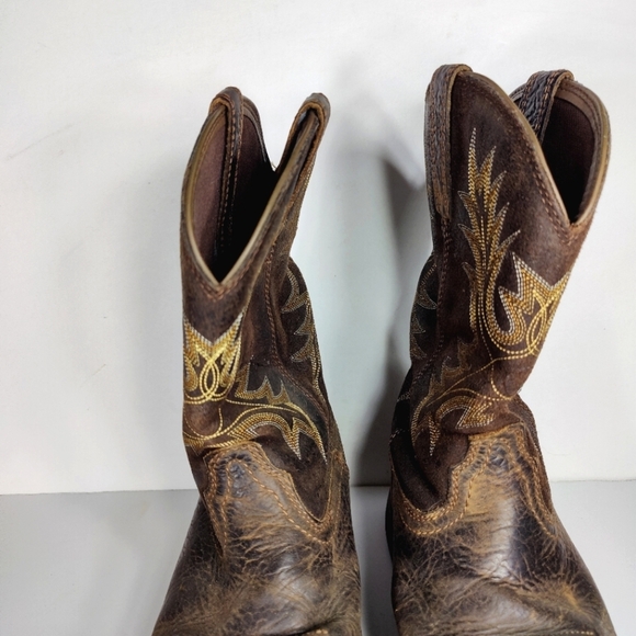 Ariat WorkHog Waterproof Composite Toe Boot Brown Leather Men's Shoe Size 9.5D - Picture 5 of 11